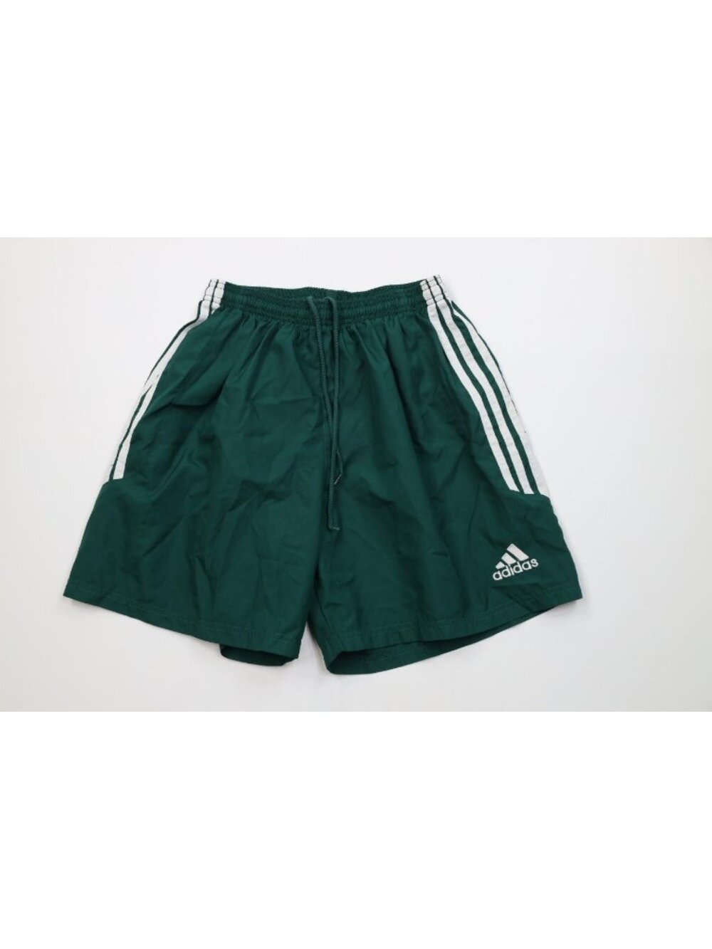 Vtg Y2K 2005 Adidas Mens Medium Above Knee Running Jogging Soccer Shorts Green